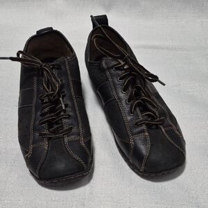 Cherokee Men's Black Leather Upper Casual Shoes Size 10